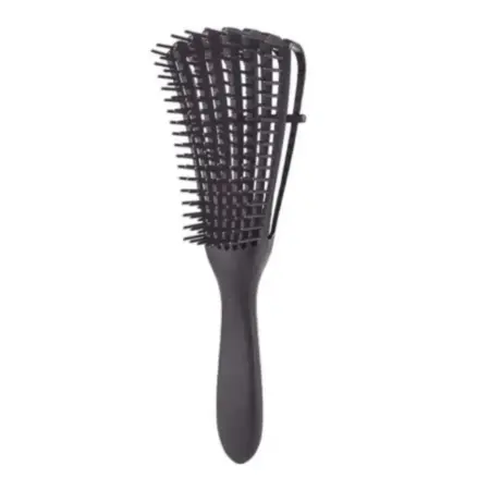 Bifull Cepillo Pulpo Desenredante Rizos Negro Método Curly